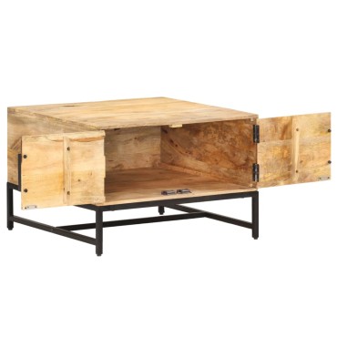 vidaXL Τραπεζάκι Σαλονιού 67x67x45cm από Μασίφ Ξύλο Μάνγκο 1 τεμ.
