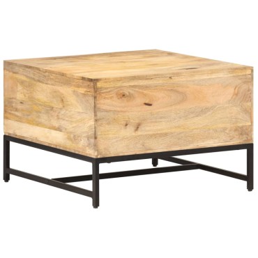vidaXL Τραπεζάκι Σαλονιού 67x67x45cm από Μασίφ Ξύλο Μάνγκο 1 τεμ.