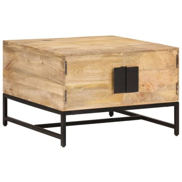 vidaXL Τραπεζάκι Σαλονιού 67x67x45cm από Μασίφ Ξύλο Μάνγκο 1 τεμ.
