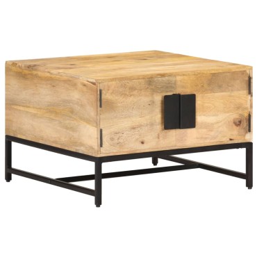 vidaXL Τραπεζάκι Σαλονιού 67x67x45cm από Μασίφ Ξύλο Μάνγκο 1 τεμ.