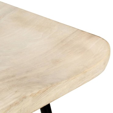 vidaXL Σκαμπό Μπαρ 2 τεμ. από Μασίφ Ξύλο Μάνγκο 38x36x74cm