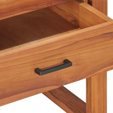 vidaXL Έπιπλο Τηλεόρασης 100x40x45cm από Ανακυκλωμένο Ξύλο Teak