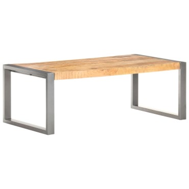 vidaXLΤραπεζάκι Σαλονιού 110x60x40cm από Ακατέργαστο Ξύλο Μάνγκο 1 τεμ.