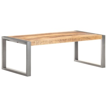 vidaXLΤραπεζάκι Σαλονιού 110x60x40cm από Ακατέργαστο Ξύλο Μάνγκο 1 τεμ.