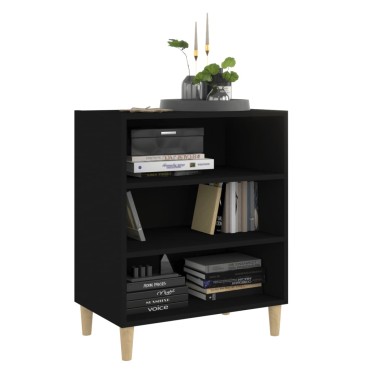 vidaXL Ραφιέρα Μαύρη 57x35x70cm από Μοριοσανίδα 1 τεμ.
