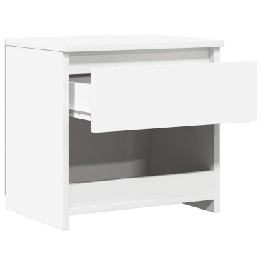 vidaXL Κομοδίνο Λευκό 40x30x39cm από Επεξ. Ξύλο 1 τεμ.