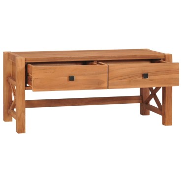 vidaXL Έπιπλο Τηλεόρασης 100x40x45cm από Ανακυκλωμένο Ξύλο Teak