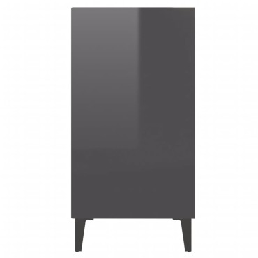 vidaXL Συρταριέρα Γυαλιστερό Γκρι 57x35x70cm από Επεξ. Ξύλο 1 τεμ.