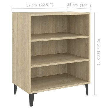 vidaXL Ραφιέρα Sonoma Δρυς 57x35x70cm από Μοριοσανίδα 1 τεμ.