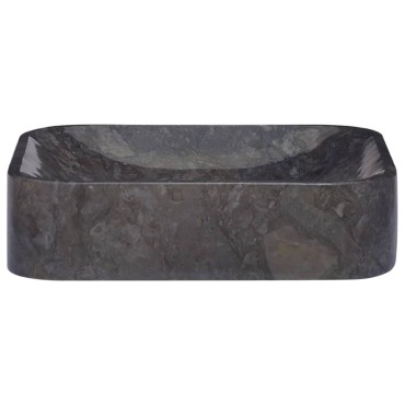 vidaXL Νιπτήρας Μαύρος 40 x 40 x 10 εκ. Μαρμάρινος