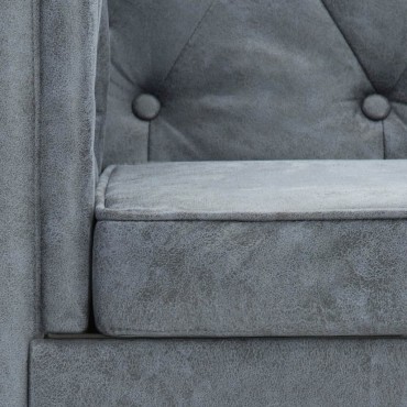 vidaXL Πολυθρόνα Γκρι Υφασμάτινη 72x68x70cm 1 τεμ.