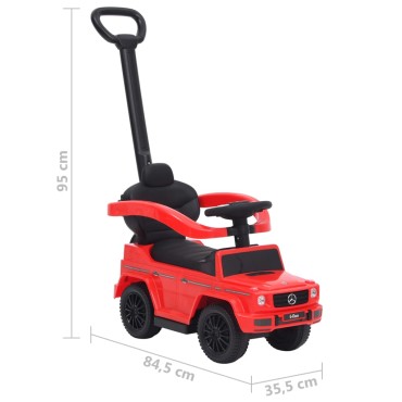 vidaXL Περπατούρα Αυτοκίνητο με Λαβή Mercedes-Benz G63 Κόκκινο