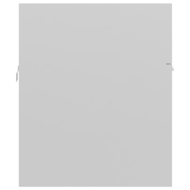 vidaXL Ντουλάπι Νιπτήρα Γυαλιστερό Λευκό 90x38,5x46cm από Επεξ. Ξύλο 1 τεμ.