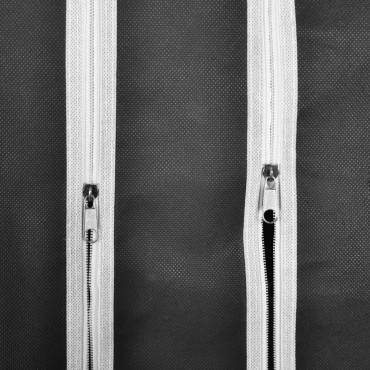 vidaXL Ντουλάπα με Ράφια / Σωλήνες Μαύρη 45x150x176cm Υφασμάτινη 1 τεμ.