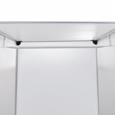 vidaXL Ντουλάπα Σπονδυλωτή 9 Τμήματα Άσπρη 109x36,5x143cm 1 τεμ.