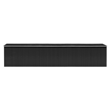 vidaXL Αποθήκη Κήπου Ανθρακί 257 x 990 x 181 εκ. Γαλβανισμένο Ατσάλι
