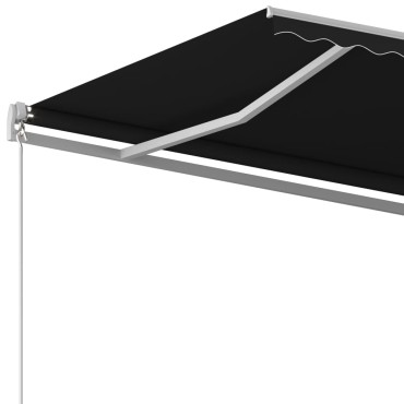 vidaXL Τέντα Αυτόματη Ανεξάρτητη Ανθρακί 400 x 350 εκ.