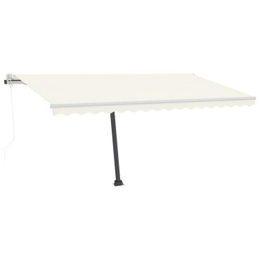vidaXL Τέντα Αυτόματη Ανεξάρτητη Κρεμ 450x350 εκ.