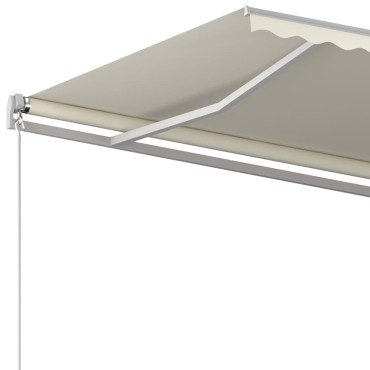vidaXL Τέντα Αυτόματη Ανεξάρτητη Κρεμ 450x350 εκ.