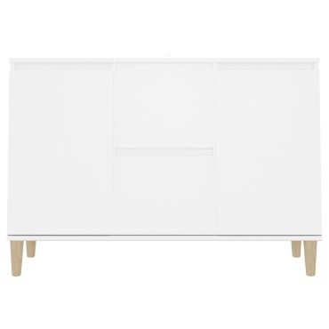 vidaXL Μπουφές Λευκός 101x35x70cm από Επεξεργασμένο Ξύλο 1 τεμ.