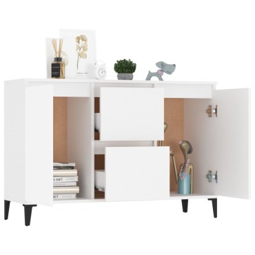 vidaXL Μπουφές Λευκός 104x35x70cm από Επεξεργασμένο Ξύλο 1 τεμ.