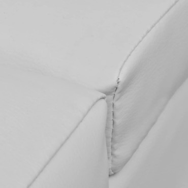 vidaXL Σεζλόνγκ Λευκή από Συνθετικό Δέρμα 154x52,5x72cm 1 τεμ.