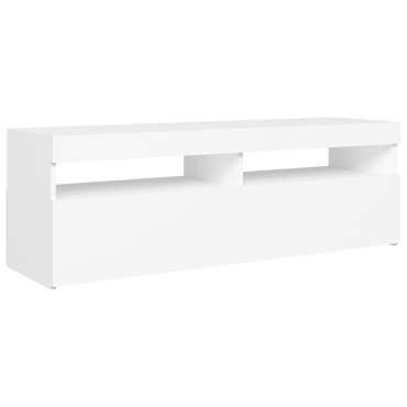 vidaXL Έπιπλο Τηλεόρασης με LED Καφέ Λευκό 120x30x50cm