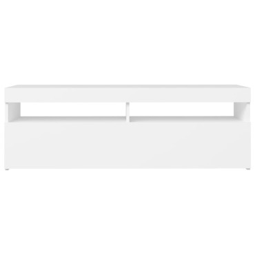 vidaXL Έπιπλο Τηλεόρασης με LED Καφέ Λευκό 120x30x50cm