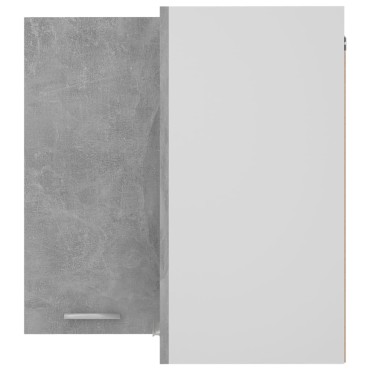 vidaXL Ντουλάπι Γωνία Κρεμαστό Lyon Γκρι Σκυρ. 57x57x60cm από 1 τεμ.