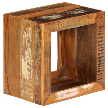 vidaXL Σκαμπό 40x30x40cm από Μασίφ Ανακυκλωμένο Ξύλο 1 τεμ.