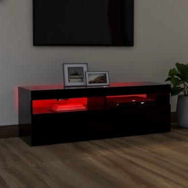 vidaXL Έπιπλο Τηλεόρασης με LED Μαύρο 120x35x40cm
