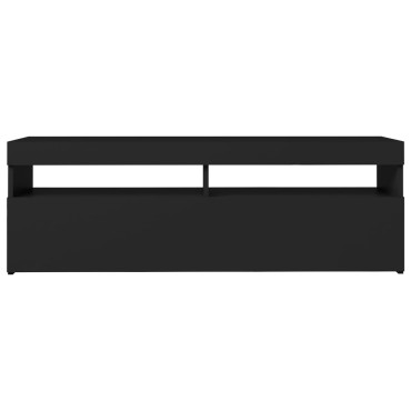 vidaXL Έπιπλο Τηλεόρασης με LED Μαύρο 120x35x40cm
