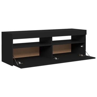vidaXL Έπιπλο Τηλεόρασης με LED Μαύρο 120x35x40cm