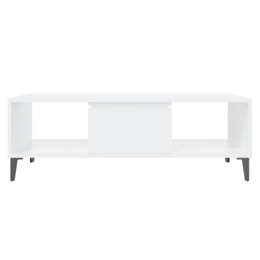 vidaXL Τραπεζάκι Σαλονιού Λευκό 103,5x60x35cm από Επεξ. Ξύλο 1 τεμ.