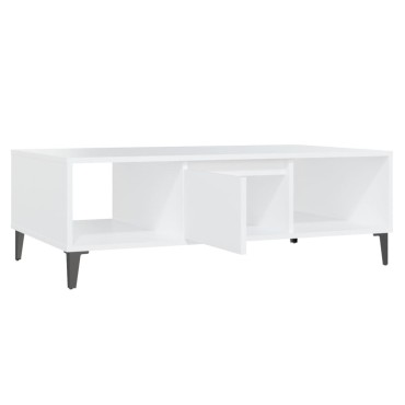 vidaXL Τραπεζάκι Σαλονιού Λευκό 103,5x60x35cm από Επεξ. Ξύλο 1 τεμ.