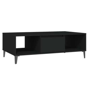 vidaXL Τραπεζάκι Σαλονιού Μαύρο 103,5x60x35cm από Επεξ. Ξύλο 1 τεμ.