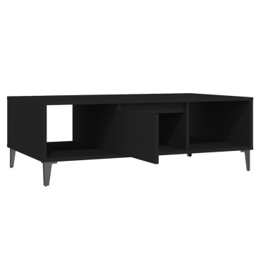 vidaXL Τραπεζάκι Σαλονιού Μαύρο 103,5x60x35cm από Επεξ. Ξύλο 1 τεμ.