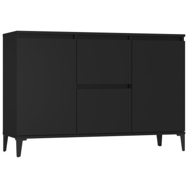 vidaXL Μπουφές Μαύρος 104x35x70cm από Επεξεργασμένο Ξύλο 1 τεμ.