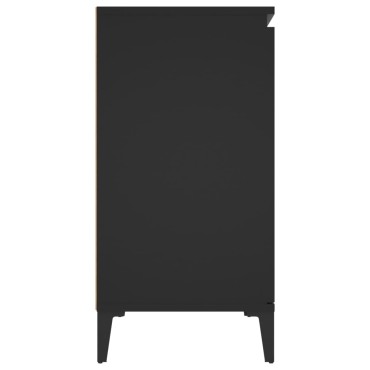vidaXL Μπουφές Μαύρος 104x35x70cm από Επεξεργασμένο Ξύλο 1 τεμ.