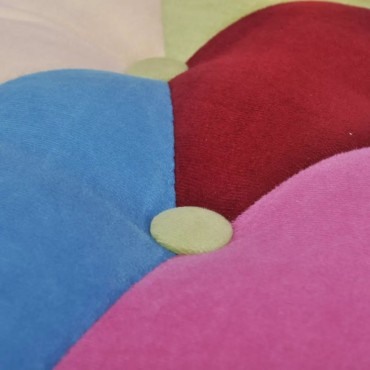 vidaXL Πολυθρόνα Γαλλικού Στιλ με Σχέδιο Patchwork Υφασμάτινη 52x64x70cm 1 τεμ.