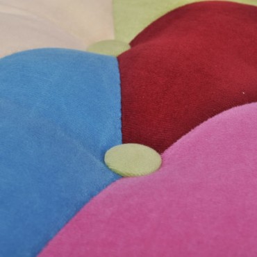 vidaXL Πολυθρόνες Γαλλικού Στιλ 2 τεμ. με Σχέδιο Patchwork Υφασμάτινες 52x64x70cm