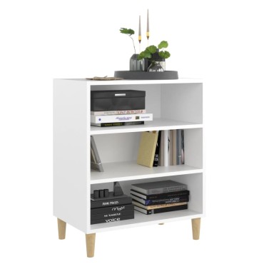 vidaXL Ραφιέρα Λευκή 57x35x70cm από Μοριοσανίδα 1 τεμ.