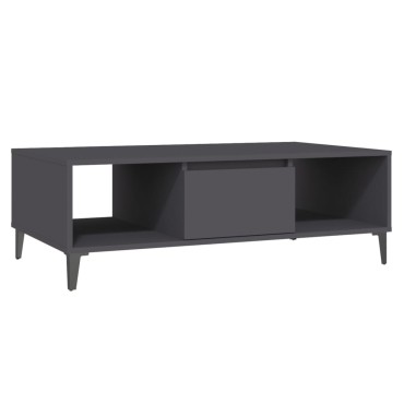 vidaXL Τραπεζάκι Σαλονιού Γκρι 103,5x60x35cm από Επεξ. Ξύλο 1 τεμ.