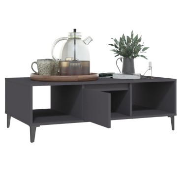 vidaXL Τραπεζάκι Σαλονιού Γκρι 103,5x60x35cm από Επεξ. Ξύλο 1 τεμ.