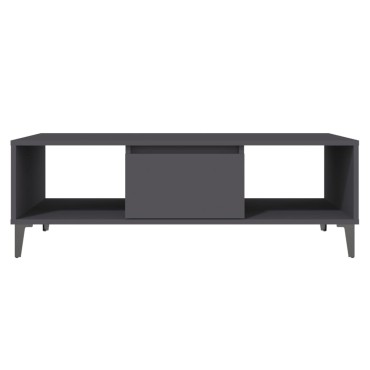 vidaXL Τραπεζάκι Σαλονιού Γκρι 103,5x60x35cm από Επεξ. Ξύλο 1 τεμ.