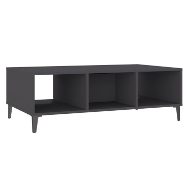 vidaXL Τραπεζάκι Σαλονιού Γκρι 103,5x60x35cm από Επεξ. Ξύλο 1 τεμ.