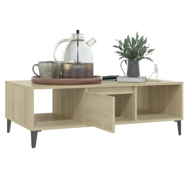 vidaXL Τραπεζάκι Σαλονιού Sonoma Δρυς 103,5x60x35cm από Επεξ. Ξύλο 1 τεμ.