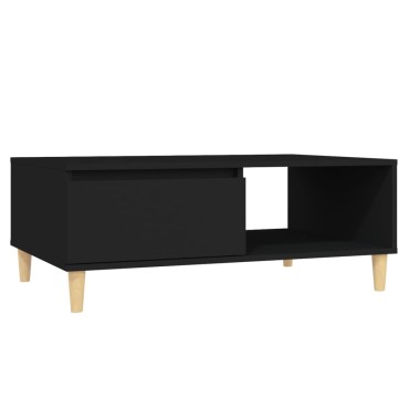 vidaXL Τραπεζάκι Σαλονιού Μαύρο 90x60x35cm από Επεξεργασμένο Ξύλο 1 τεμ.