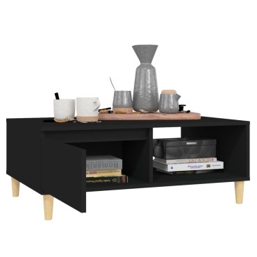vidaXL Τραπεζάκι Σαλονιού Μαύρο 90x60x35cm από Επεξεργασμένο Ξύλο 1 τεμ.