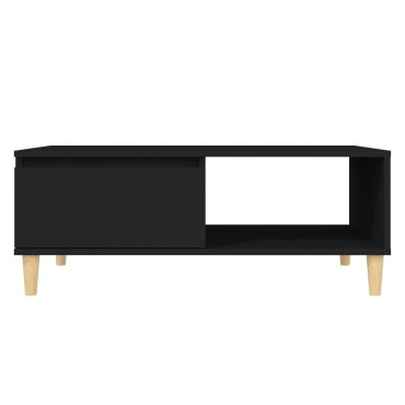 vidaXL Τραπεζάκι Σαλονιού Μαύρο 90x60x35cm από Επεξεργασμένο Ξύλο 1 τεμ.